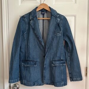 GAP Women's Classic Blue Jean Blazer